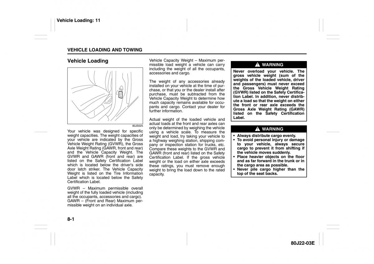 Suzuki SX4 owners manual / page 186