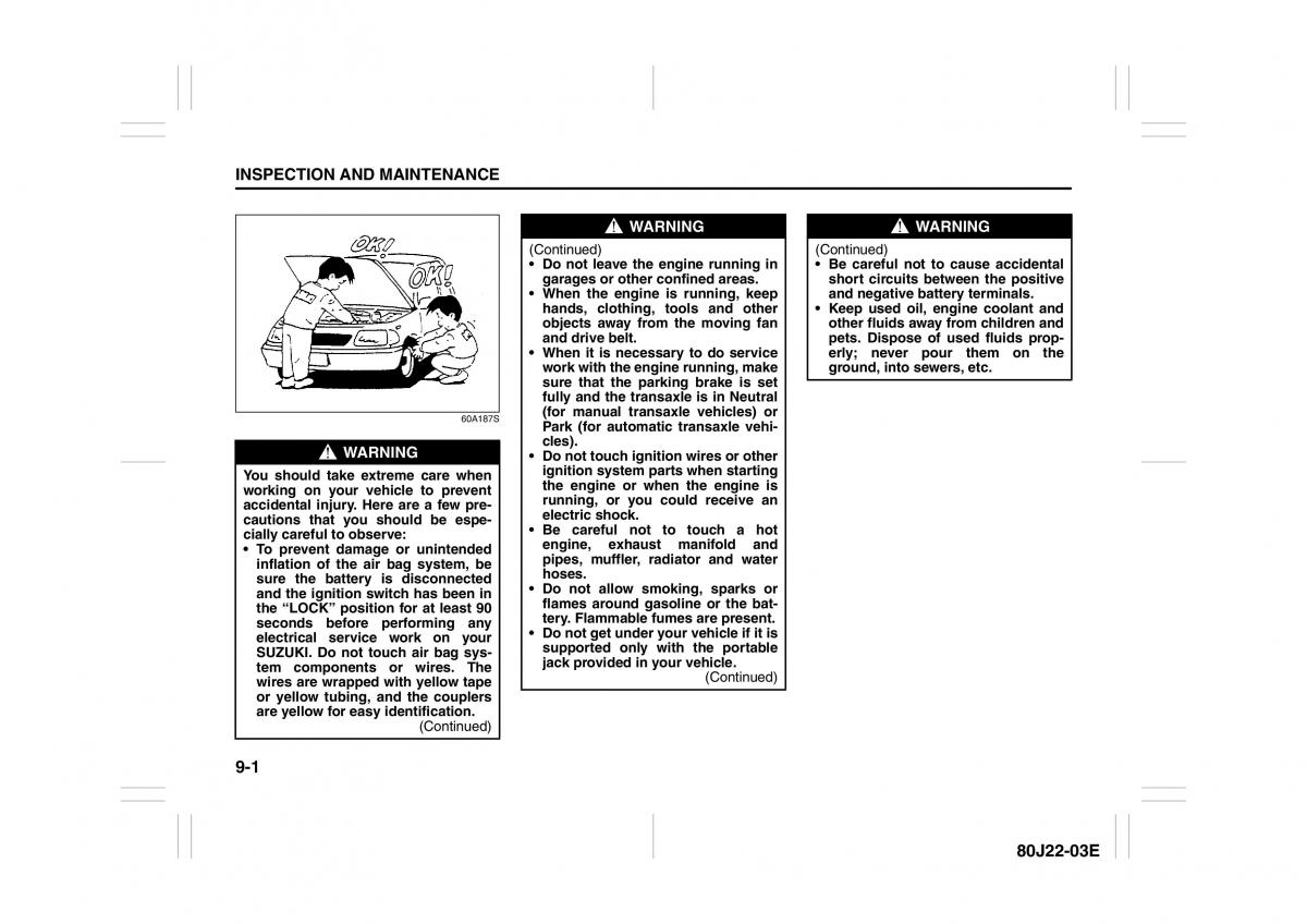 Suzuki SX4 owners manual / page 192