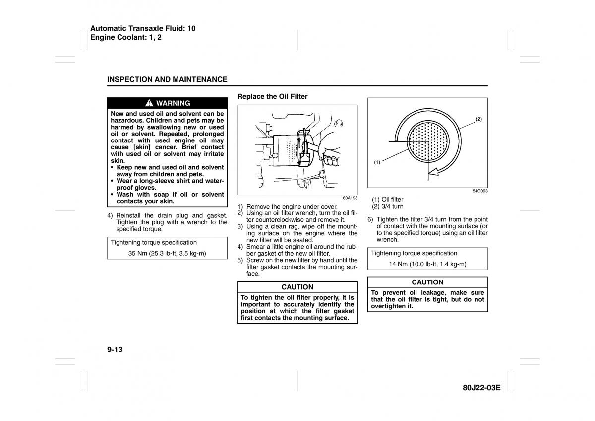 Suzuki SX4 owners manual / page 204