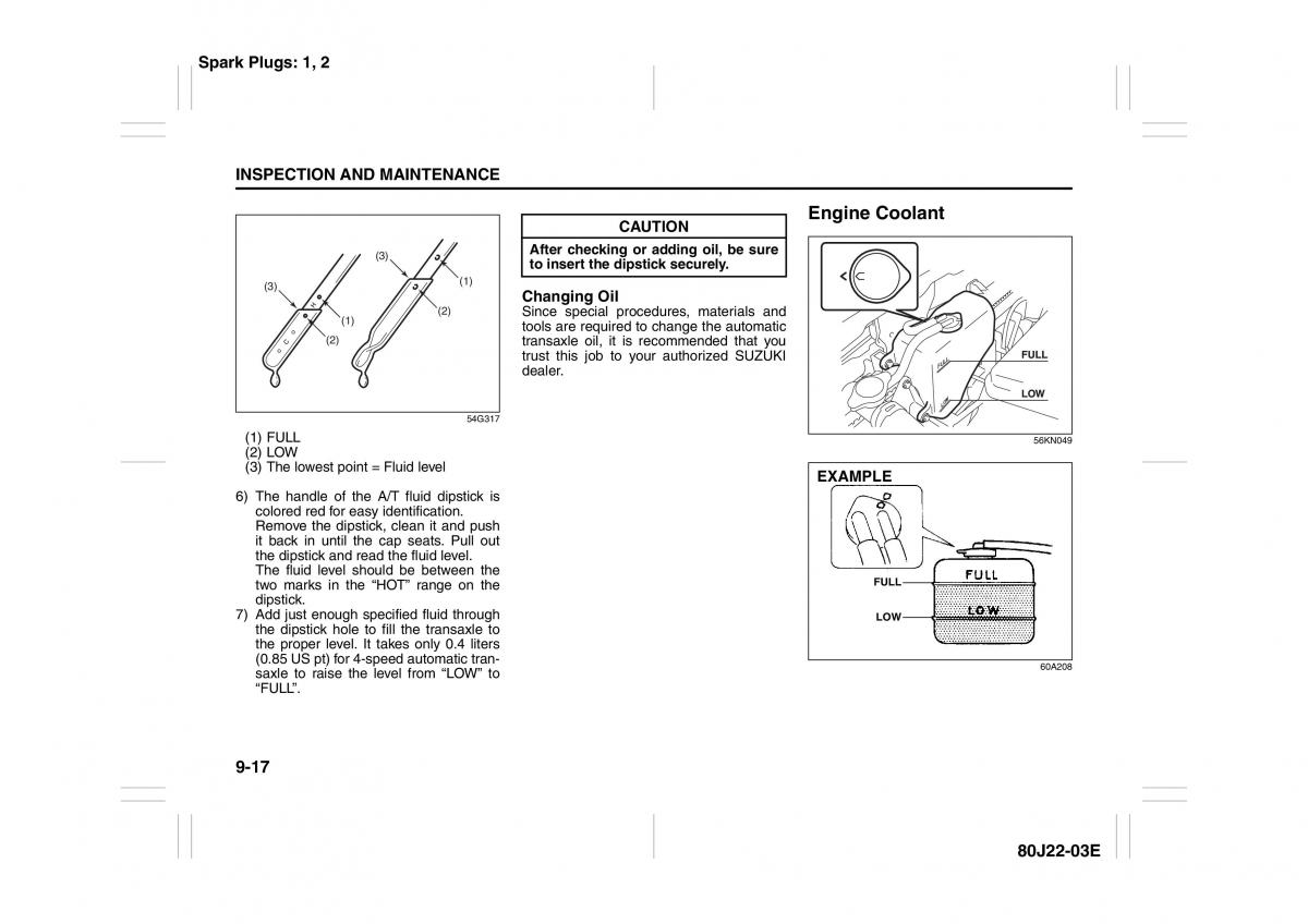 Suzuki SX4 owners manual / page 208