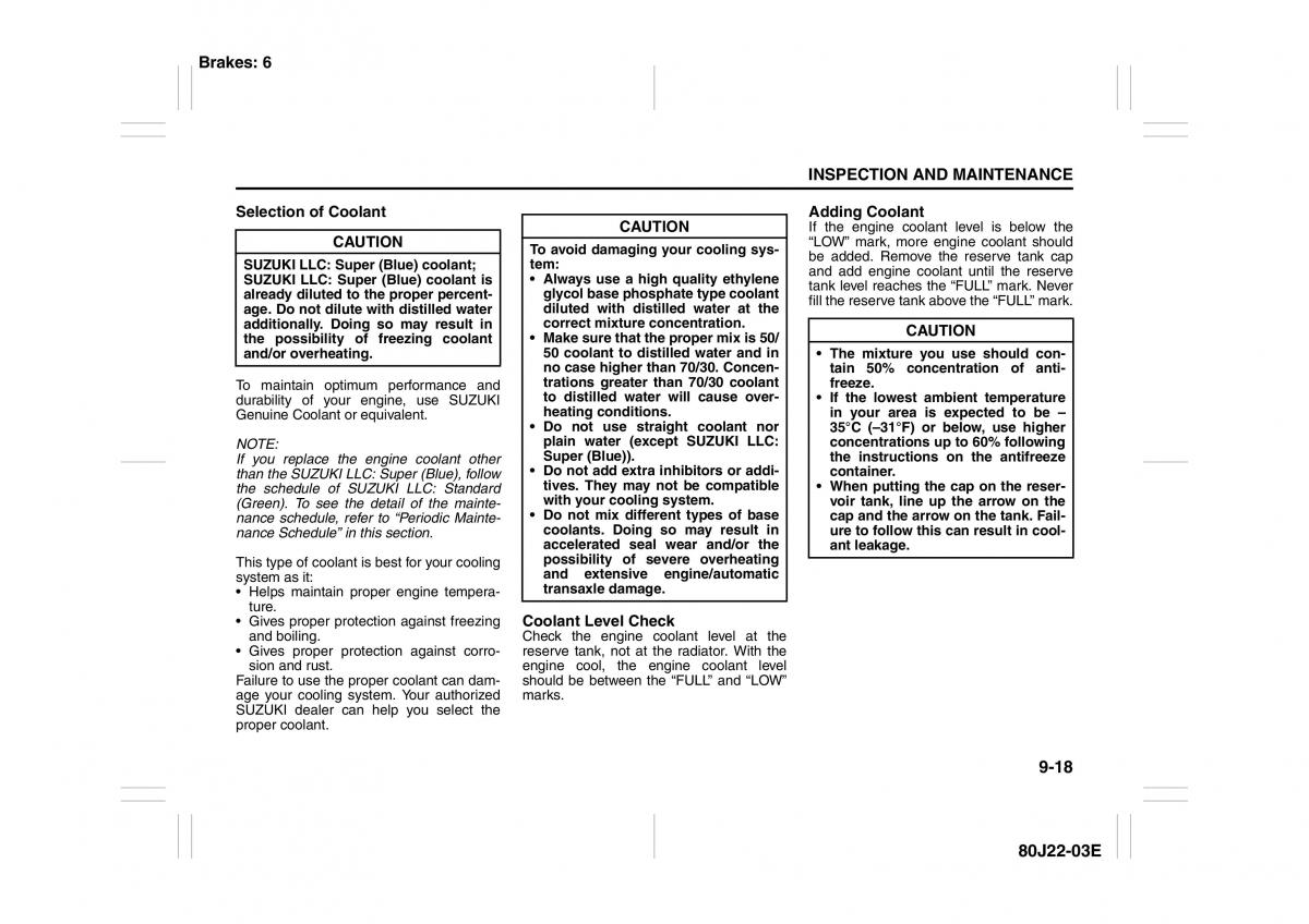 Suzuki SX4 owners manual / page 209