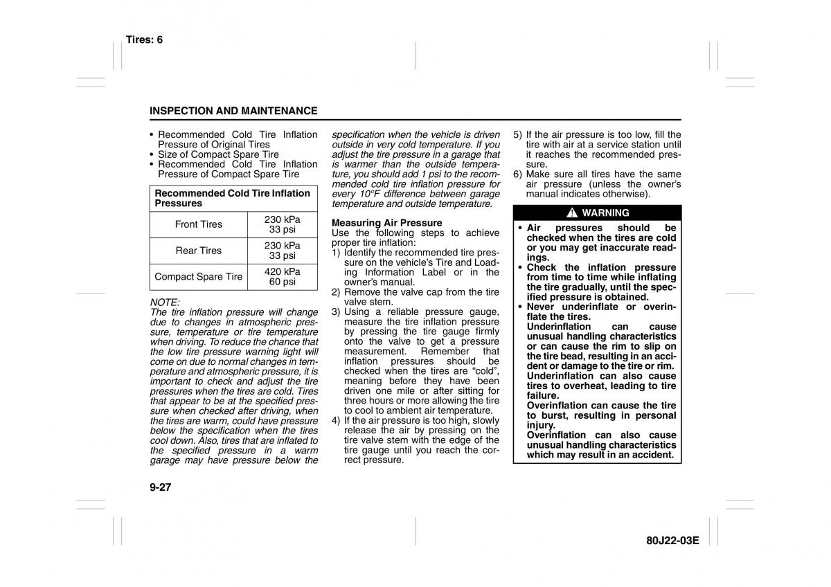 Suzuki SX4 owners manual / page 218