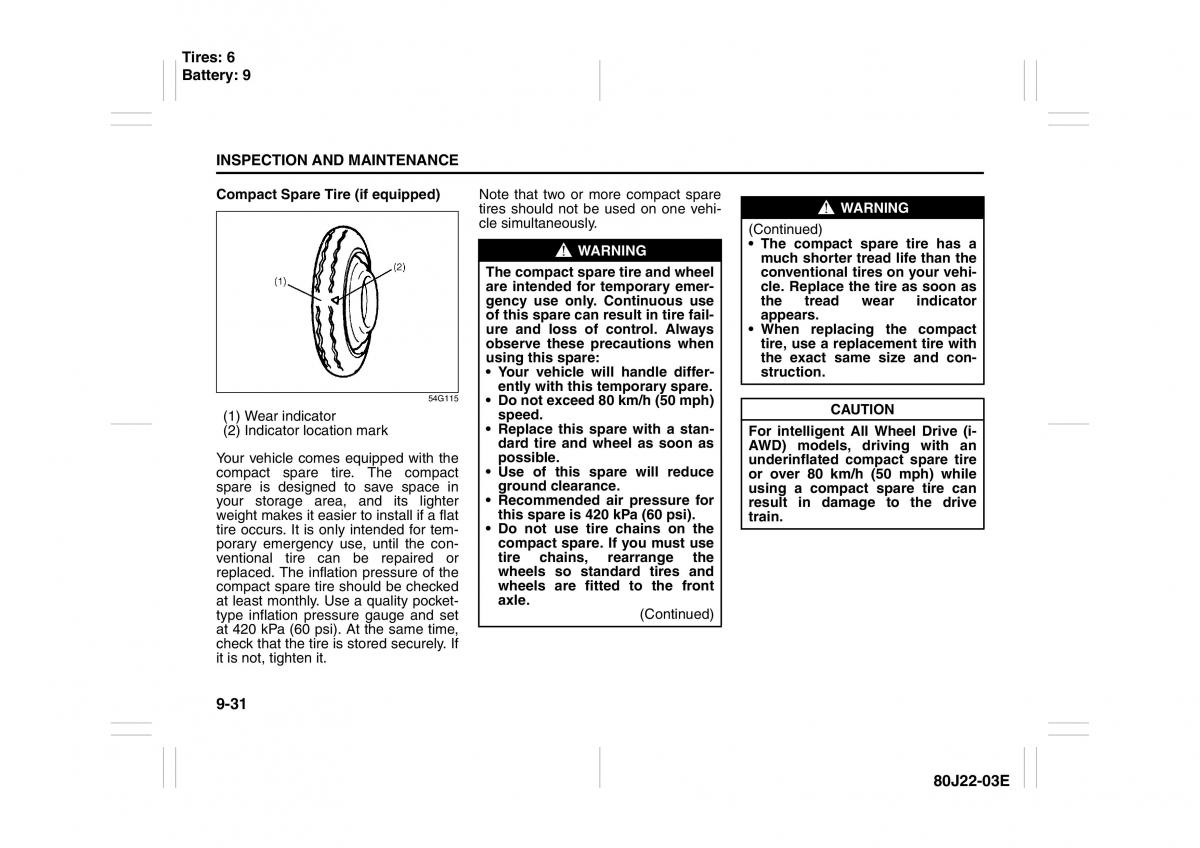 Suzuki SX4 owners manual / page 222