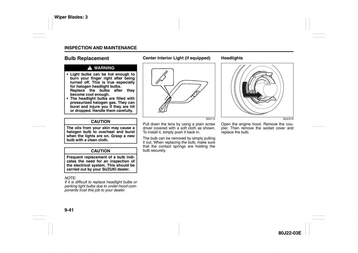 Suzuki SX4 owners manual / page 232