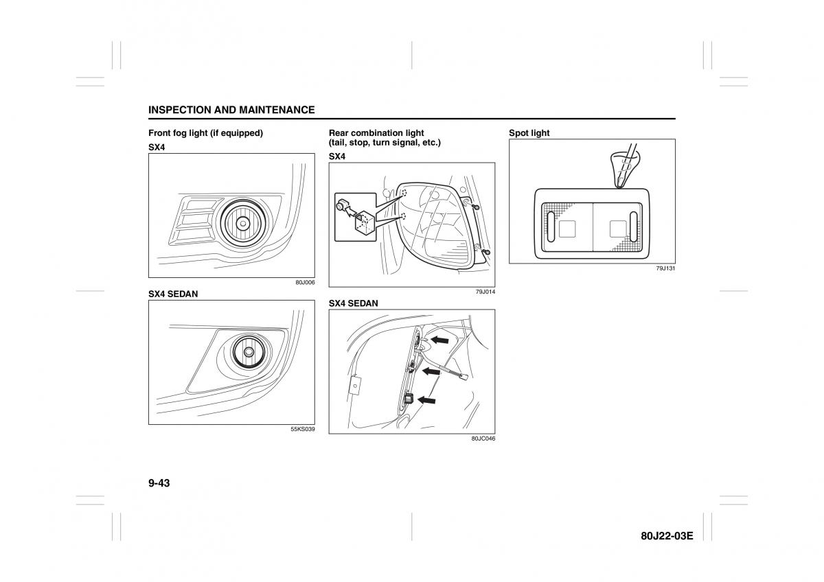 Suzuki SX4 owners manual / page 234