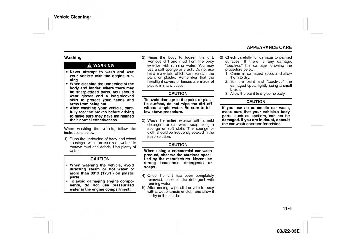 Suzuki SX4 owners manual / page 253