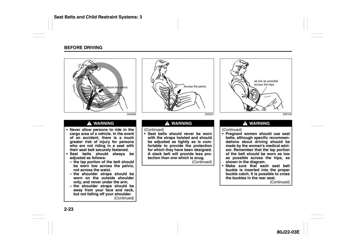 Suzuki SX4 owners manual / page 36