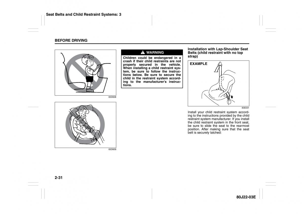 Suzuki SX4 owners manual / page 44