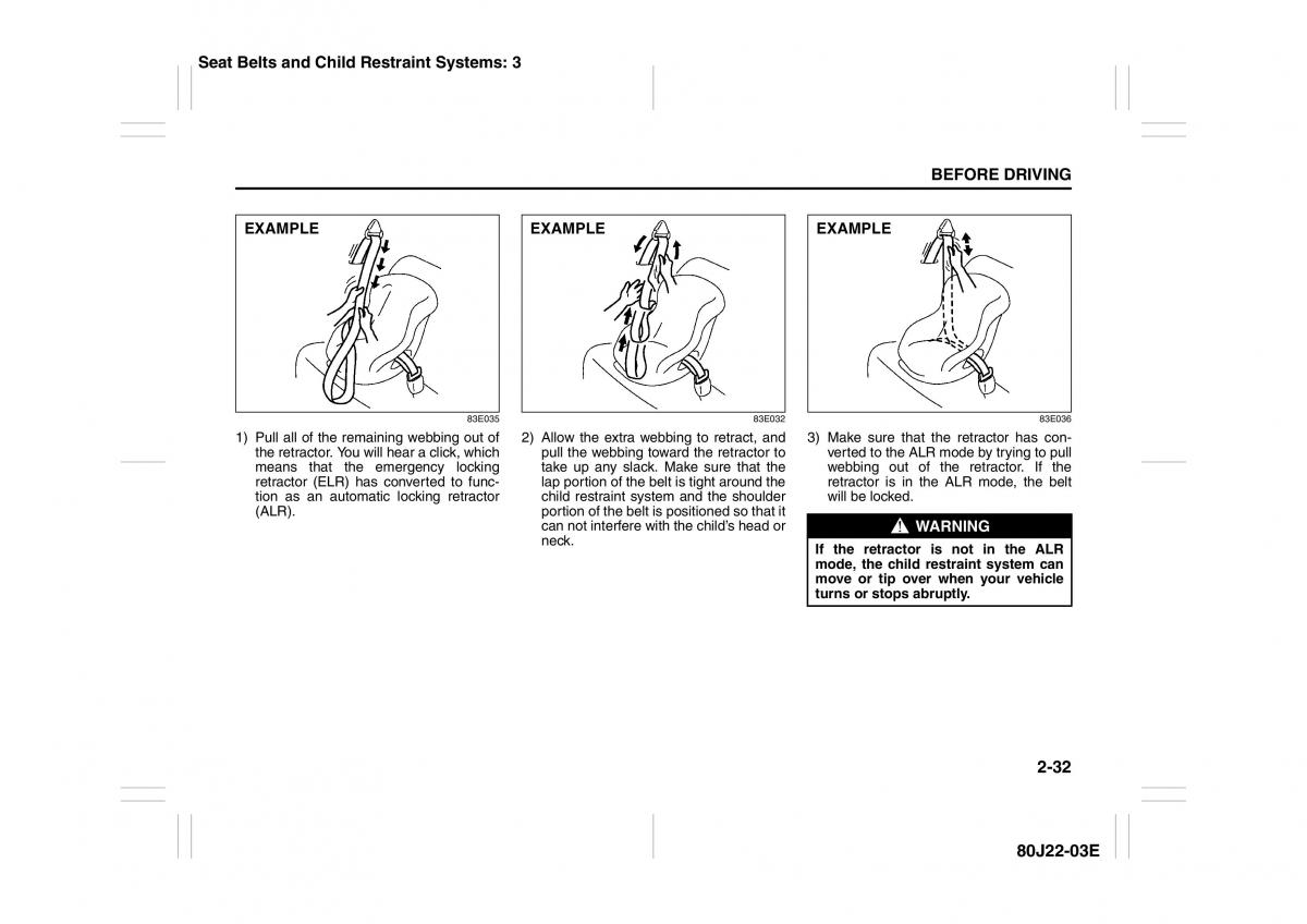 Suzuki SX4 owners manual / page 45