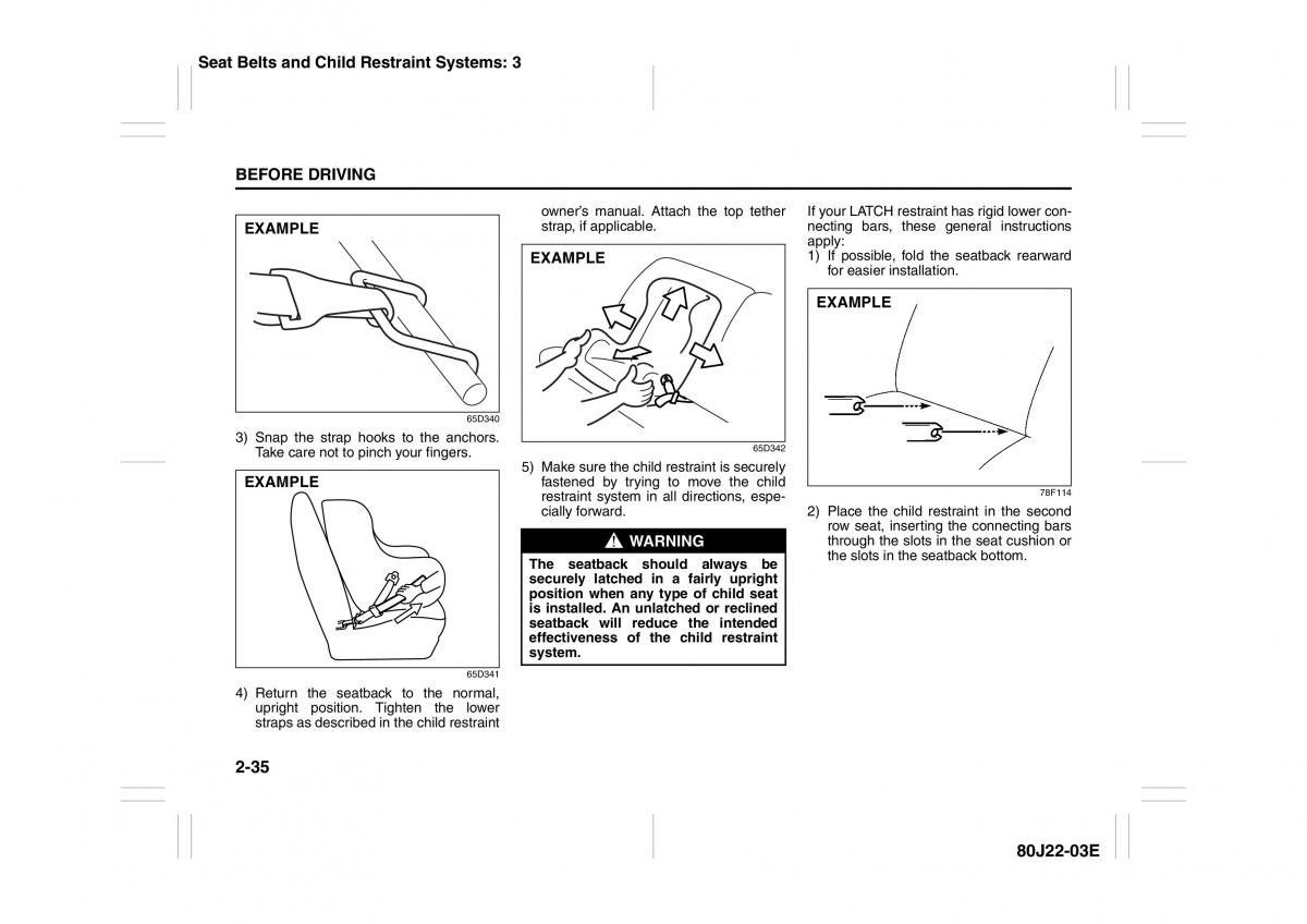 Suzuki SX4 owners manual / page 48