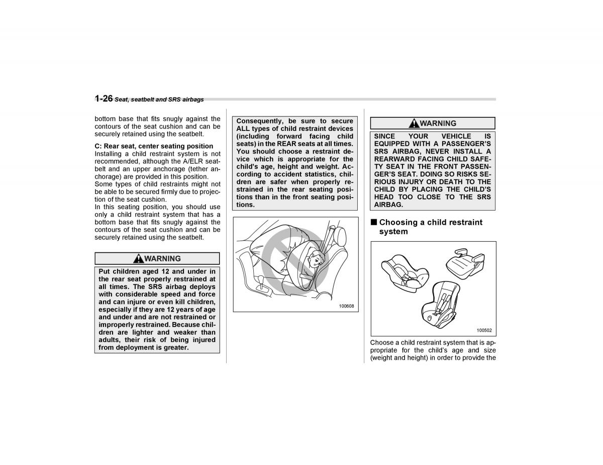 Subaru Forester I 1 owners manual / page 55