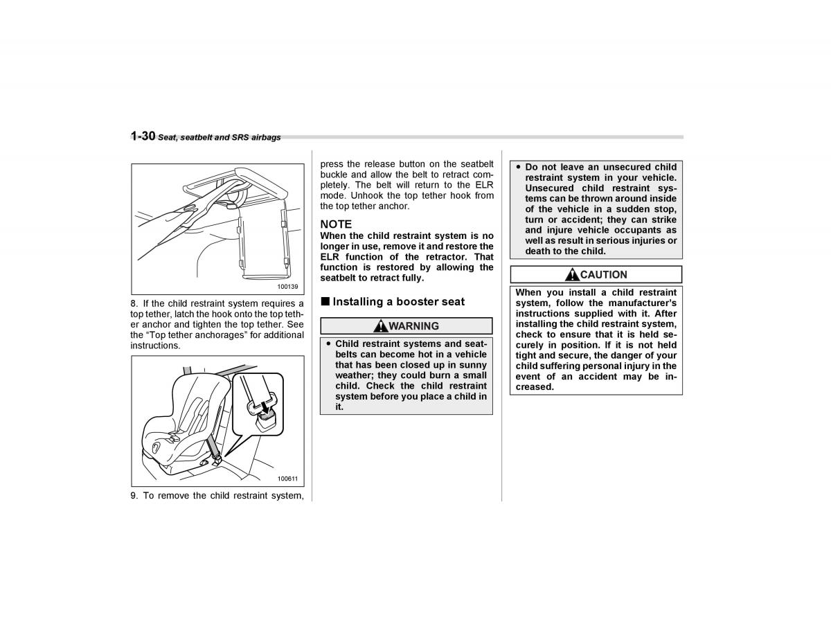 Subaru Forester I 1 owners manual / page 59