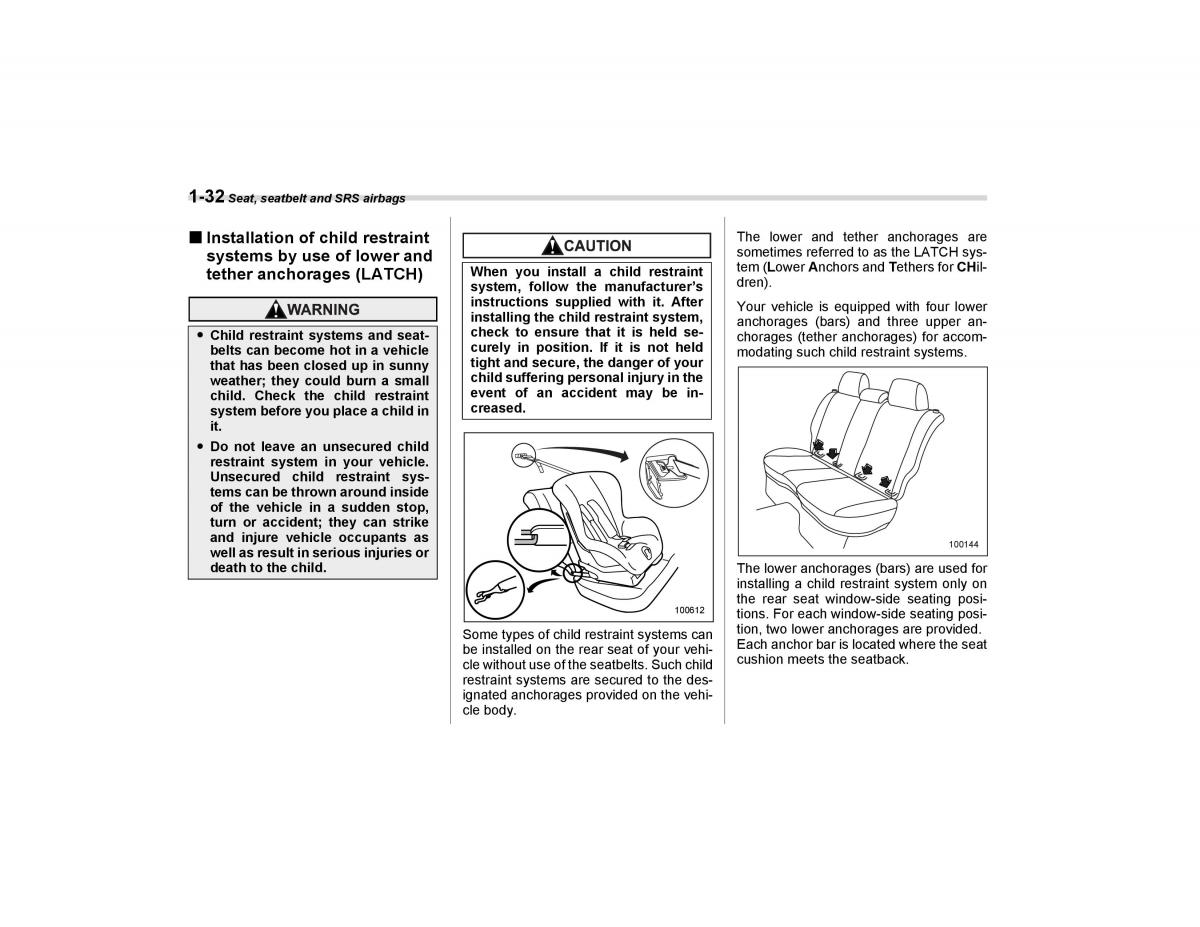 Subaru Forester I 1 owners manual / page 61