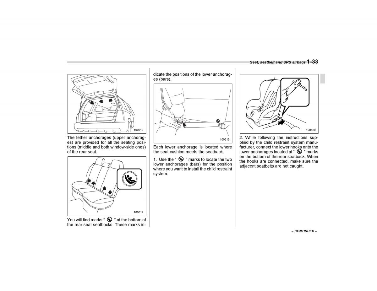 Subaru Forester I 1 owners manual / page 62