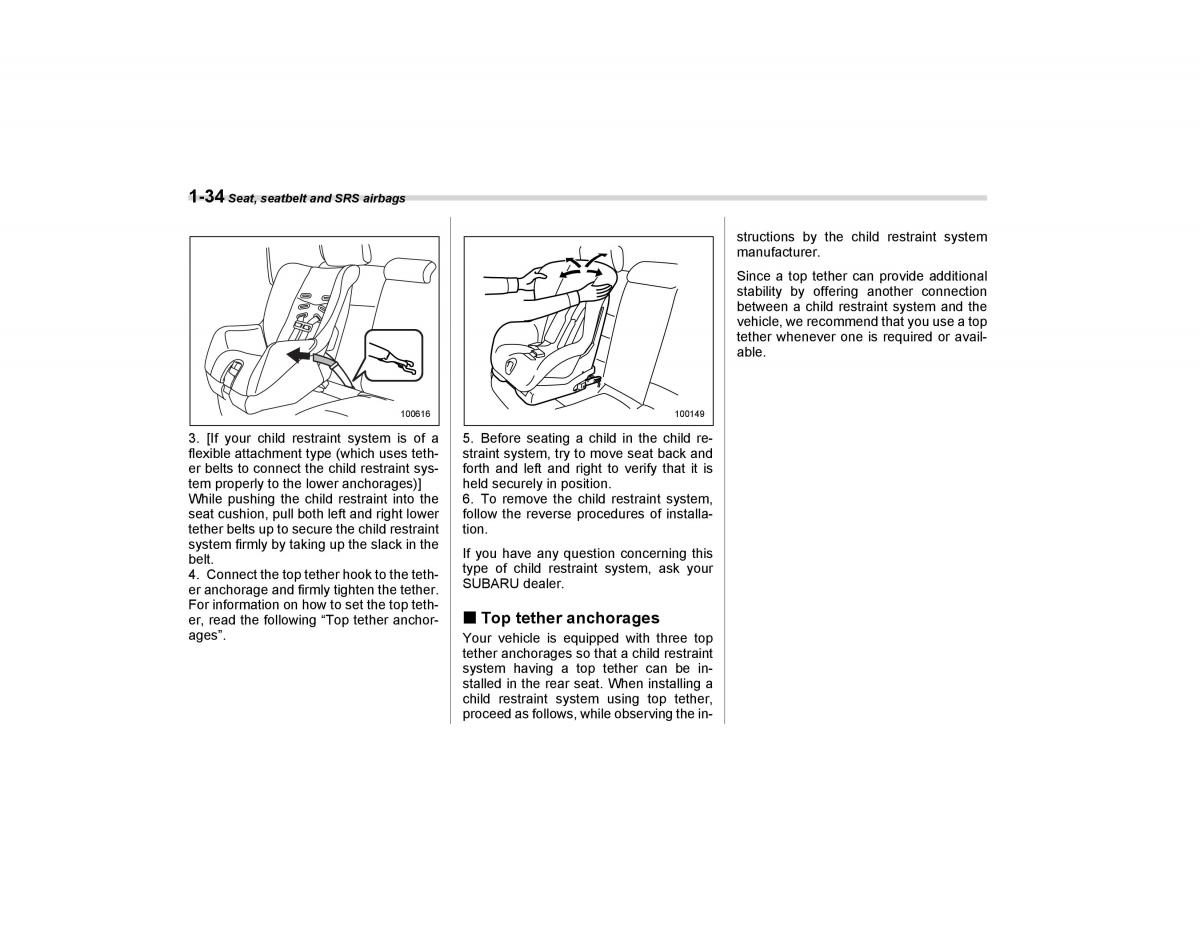 Subaru Forester I 1 owners manual / page 63