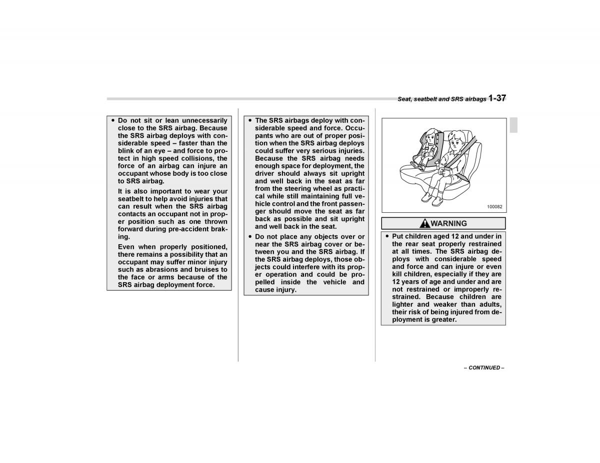 Subaru Forester I 1 owners manual / page 66