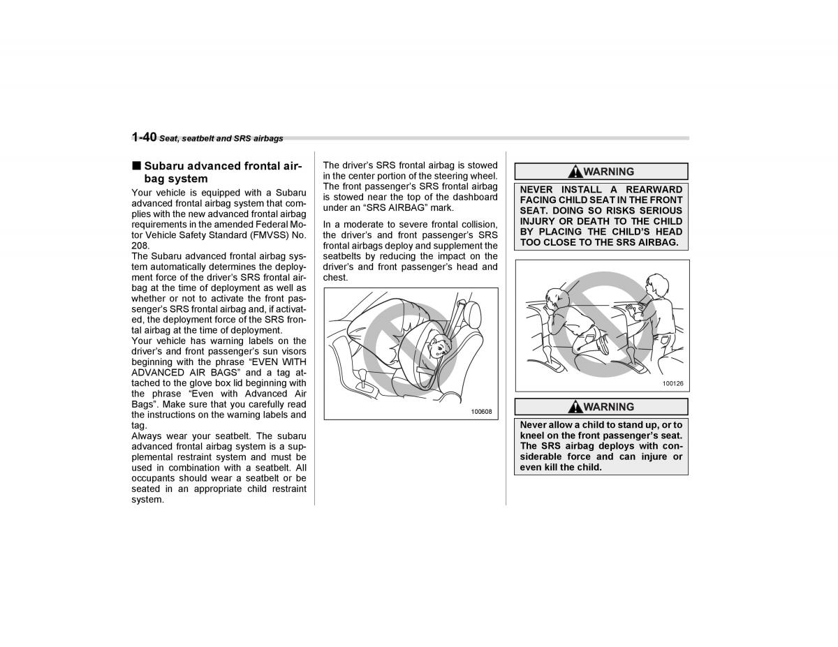 Subaru Forester I 1 owners manual / page 69