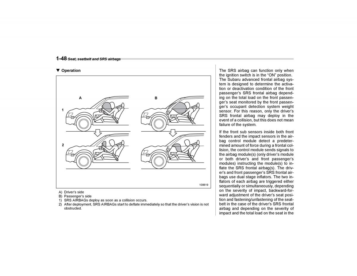 Subaru Forester I 1 owners manual / page 77