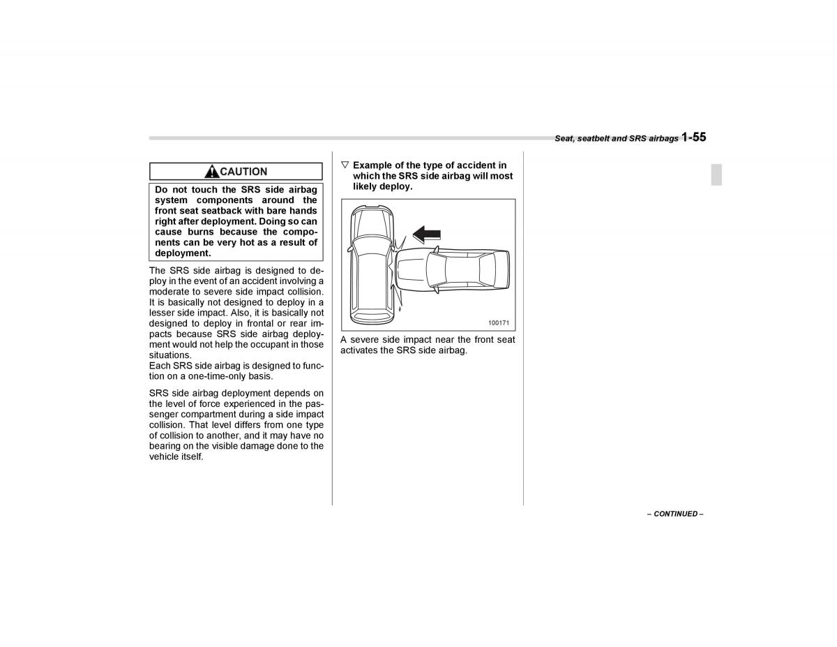 Subaru Forester I 1 owners manual / page 84