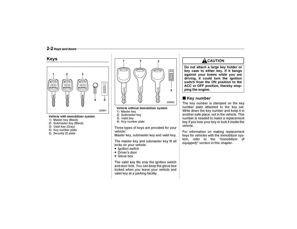 Subaru Forester I 1 owners manual / page 91