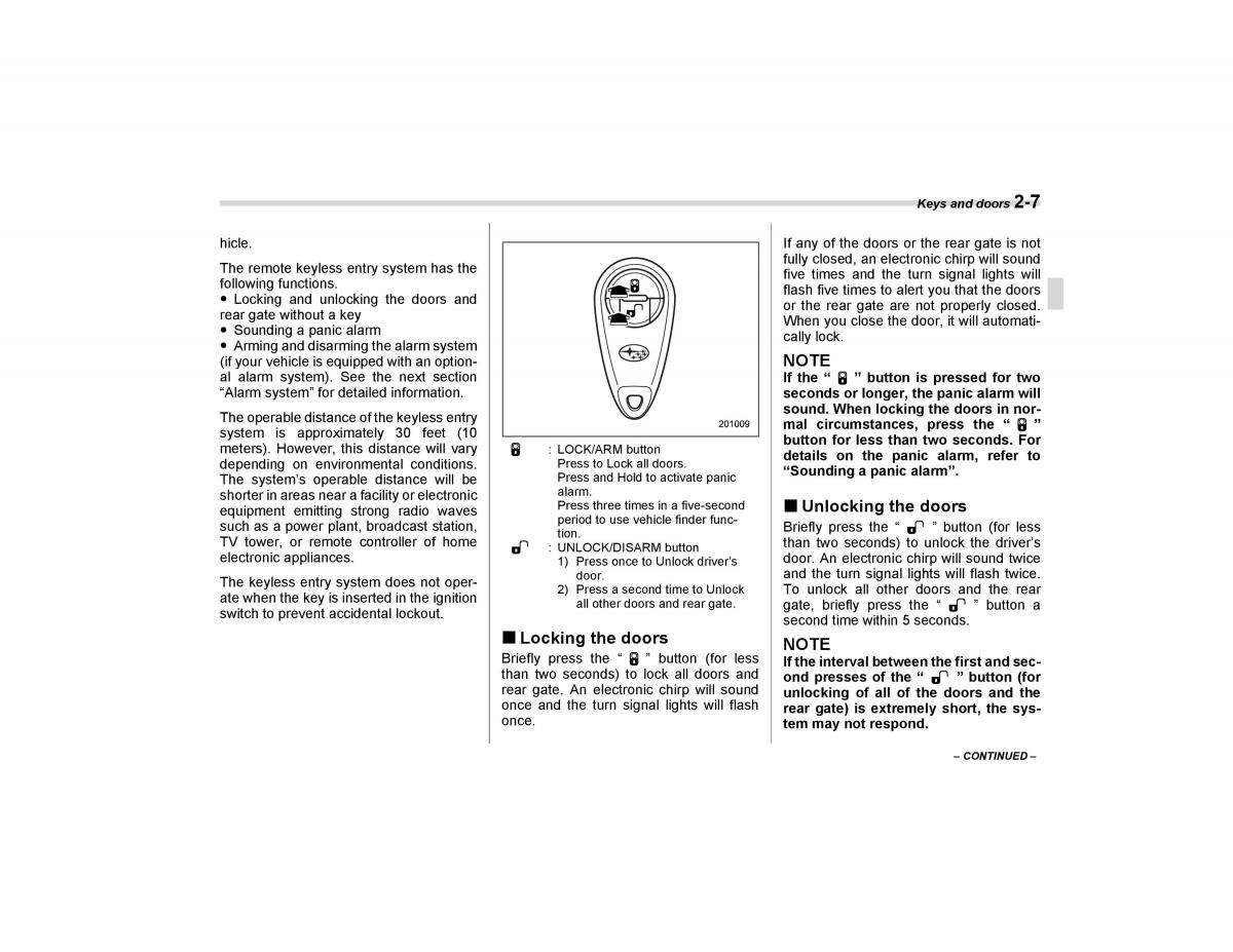 Subaru Forester I 1 owners manual / page 96