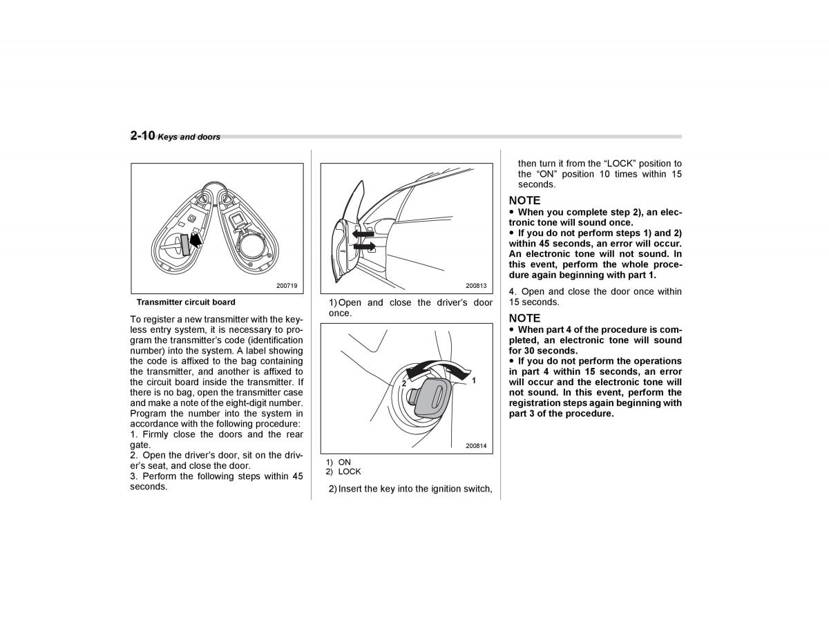 Subaru Forester I 1 owners manual / page 99