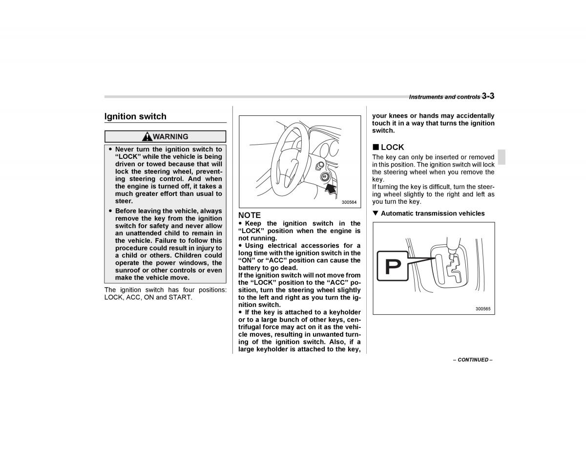 Subaru Forester I 1 owners manual / page 114