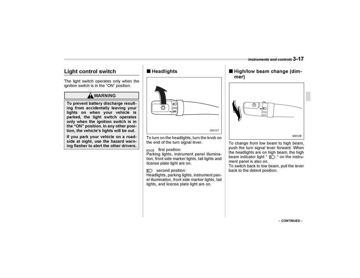 Subaru Forester I 1 owners manual / page 128