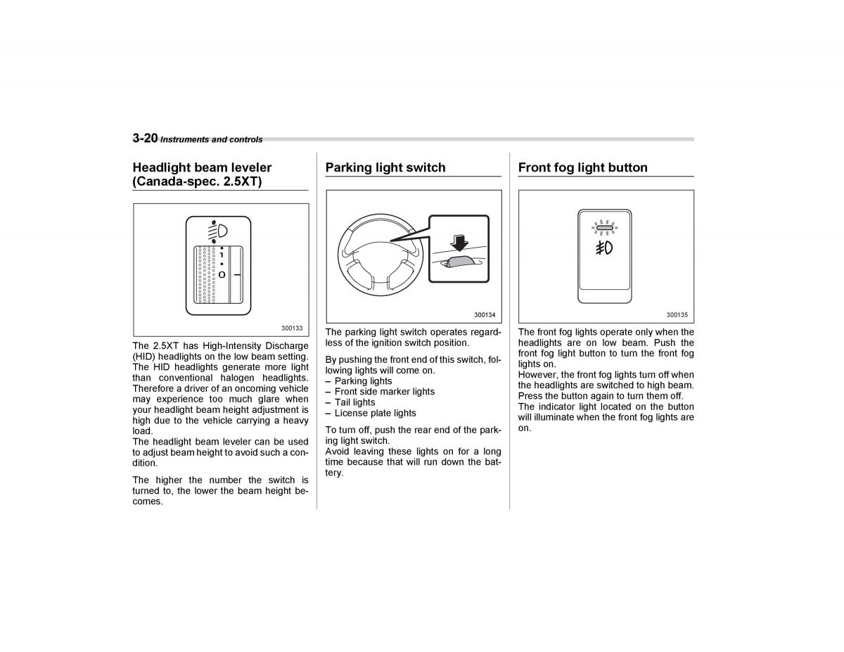 Subaru Forester I 1 owners manual / page 131