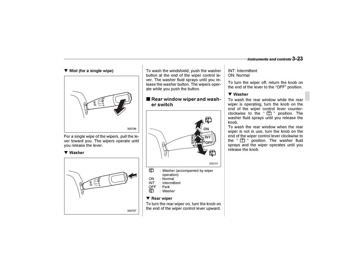 Subaru Forester I 1 owners manual / page 134