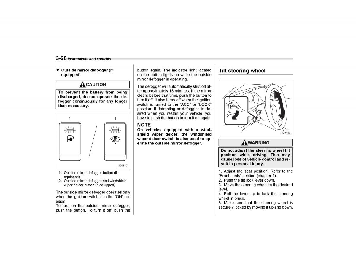 Subaru Forester I 1 owners manual / page 139