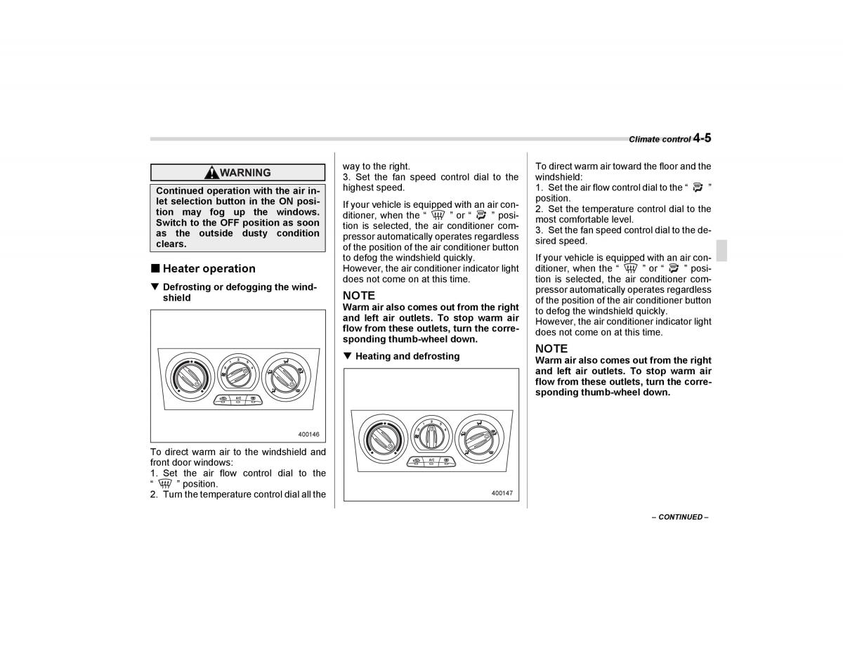 Subaru Forester I 1 owners manual / page 146