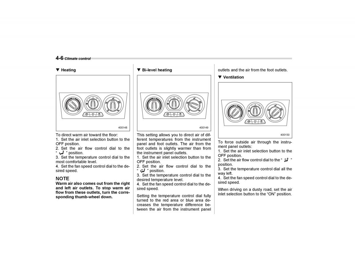 Subaru Forester I 1 owners manual / page 147