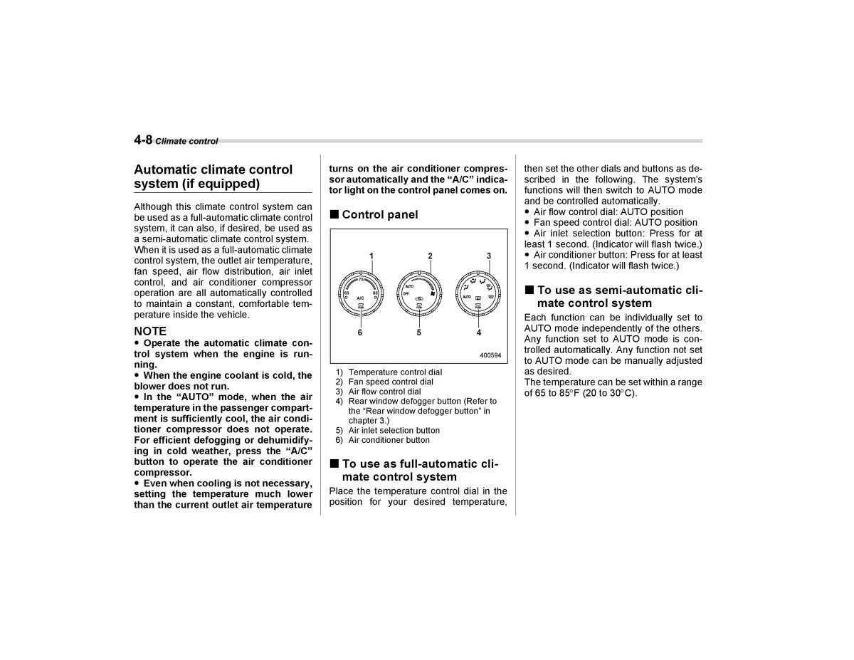 Subaru Forester I 1 owners manual / page 149