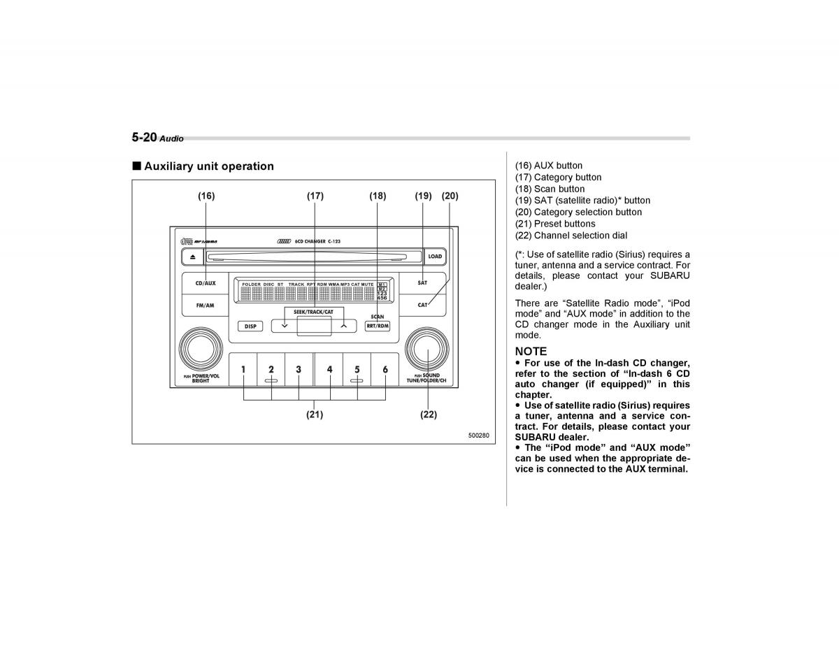 Subaru Forester I 1 owners manual / page 175