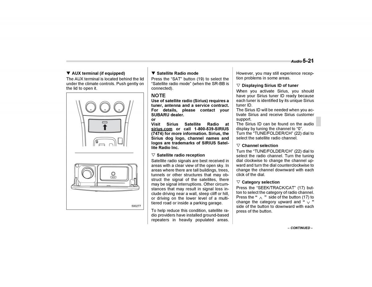 Subaru Forester I 1 owners manual / page 176