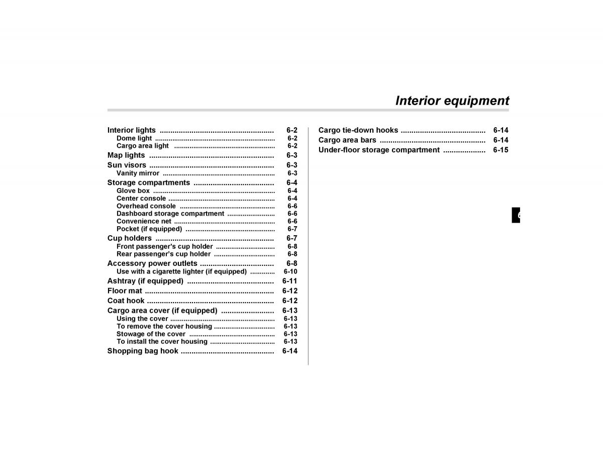 Subaru Forester I 1 owners manual / page 182