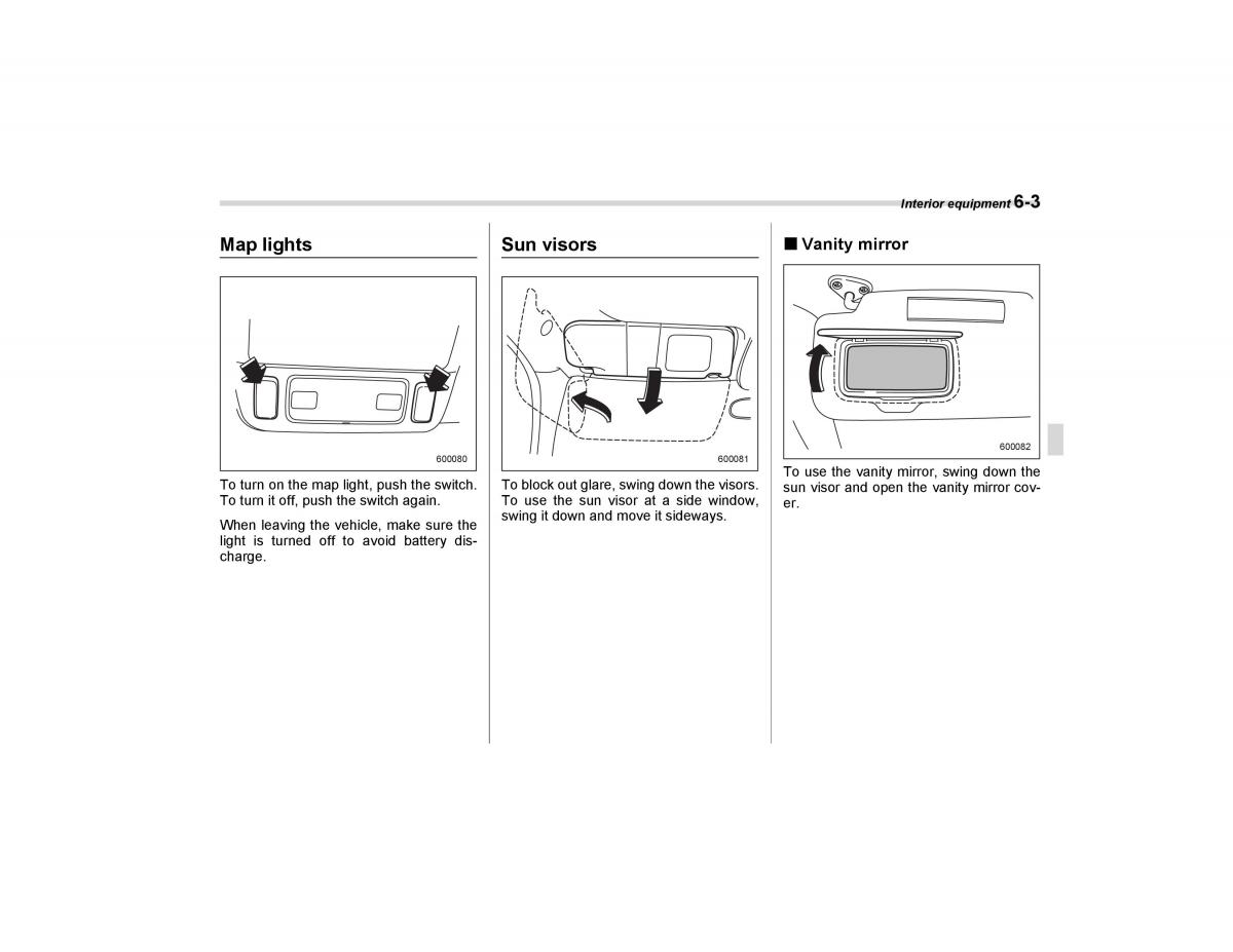 Subaru Forester I 1 owners manual / page 184