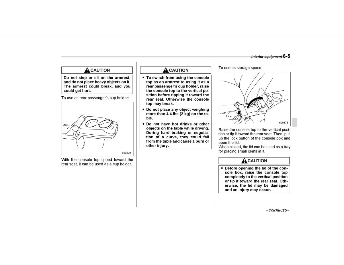 Subaru Forester I 1 owners manual / page 186