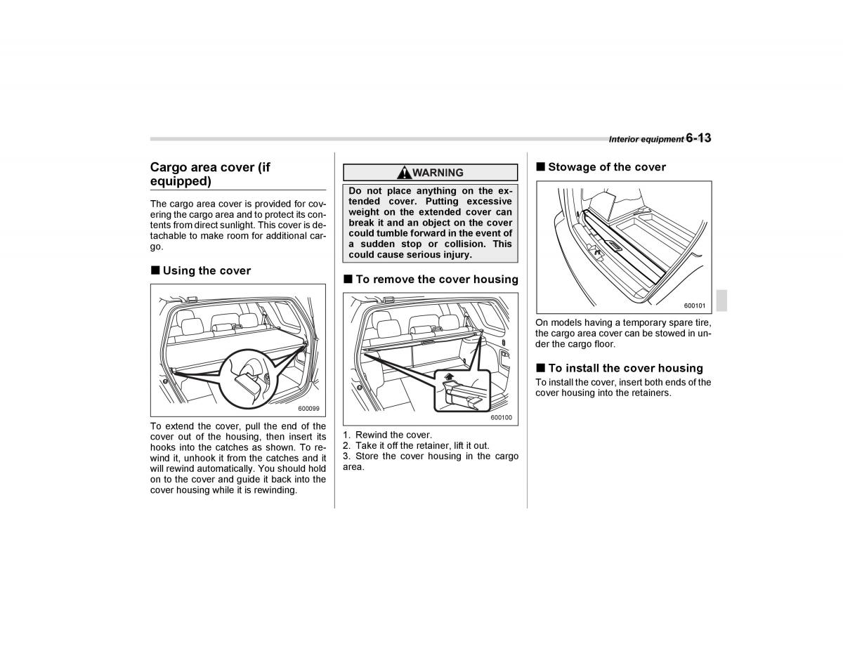 Subaru Forester I 1 owners manual / page 194