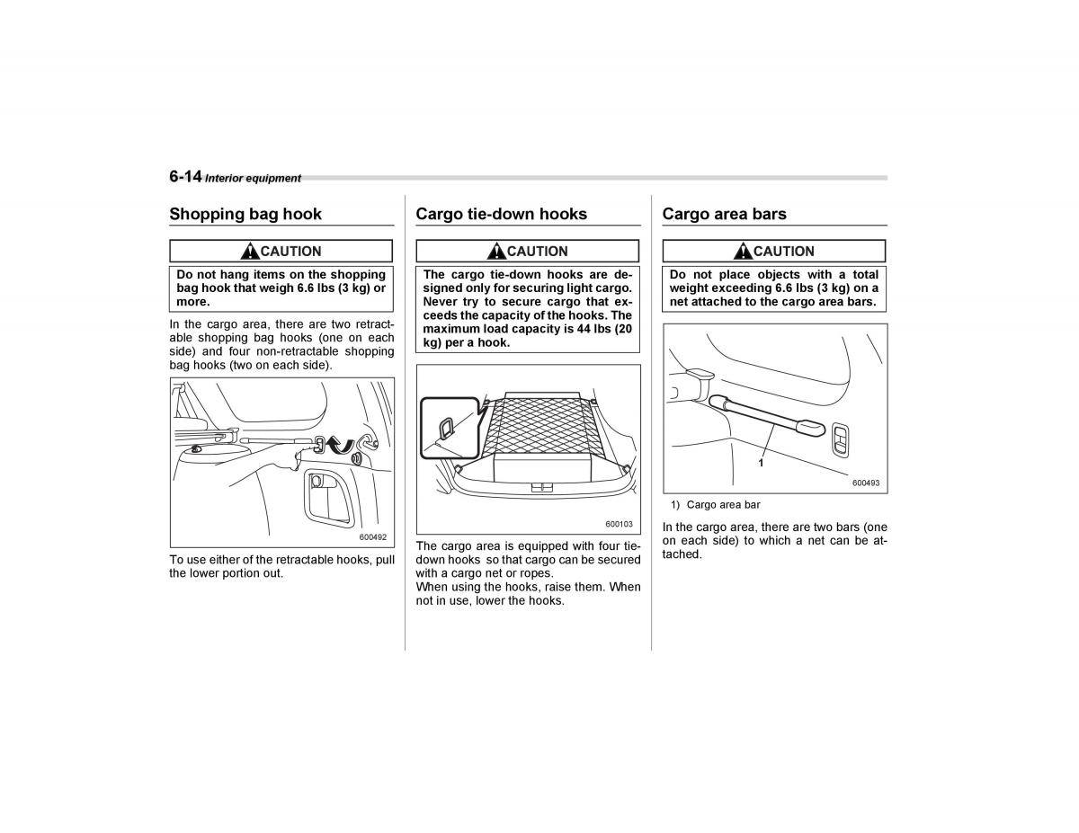 Subaru Forester I 1 owners manual / page 195