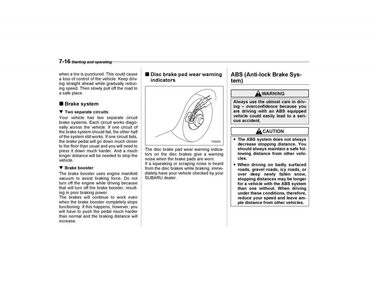 Subaru Forester I 1 owners manual / page 215