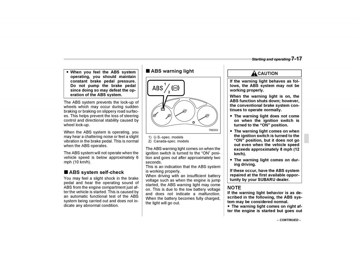 Subaru Forester I 1 owners manual / page 216