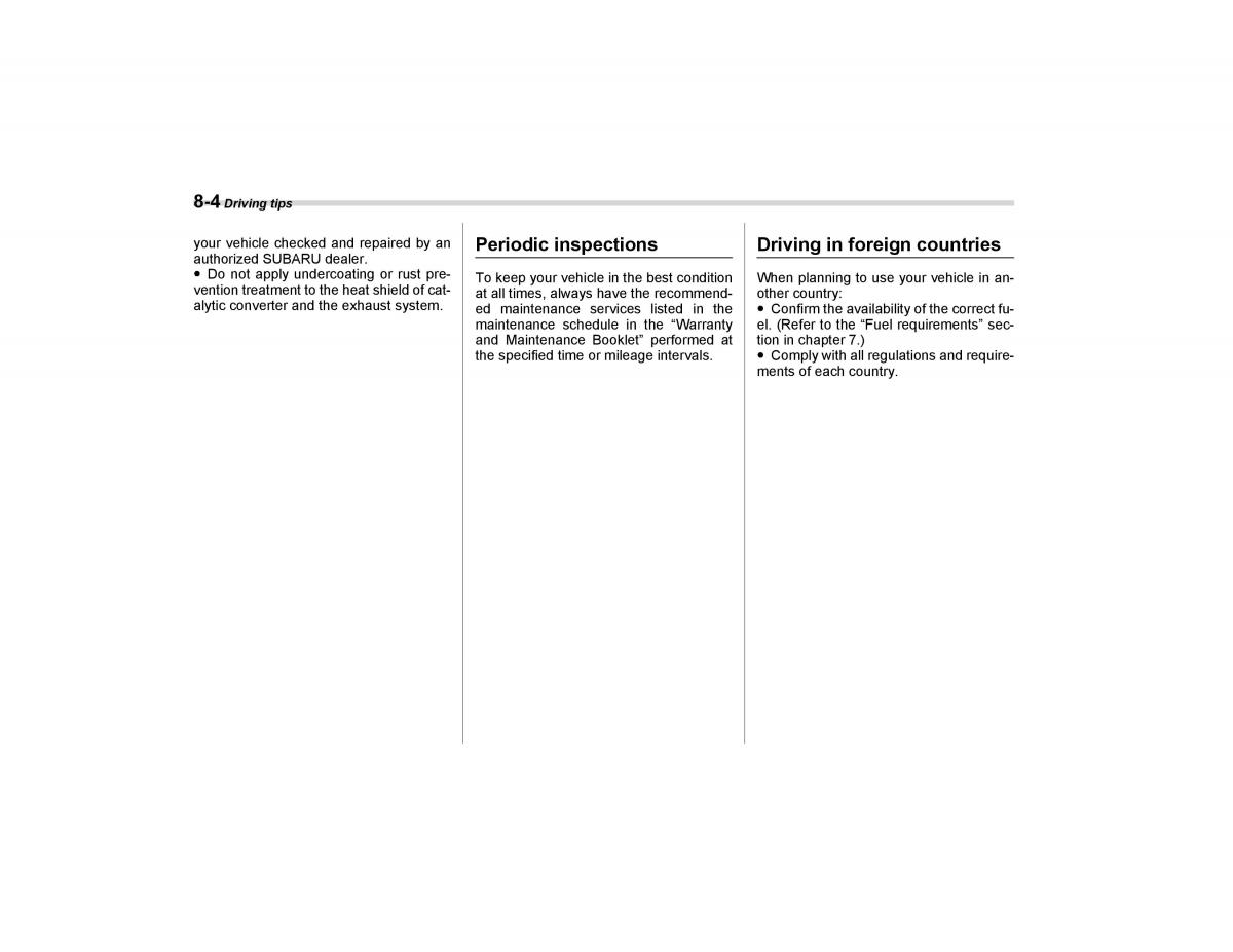 Subaru Forester I 1 owners manual / page 229