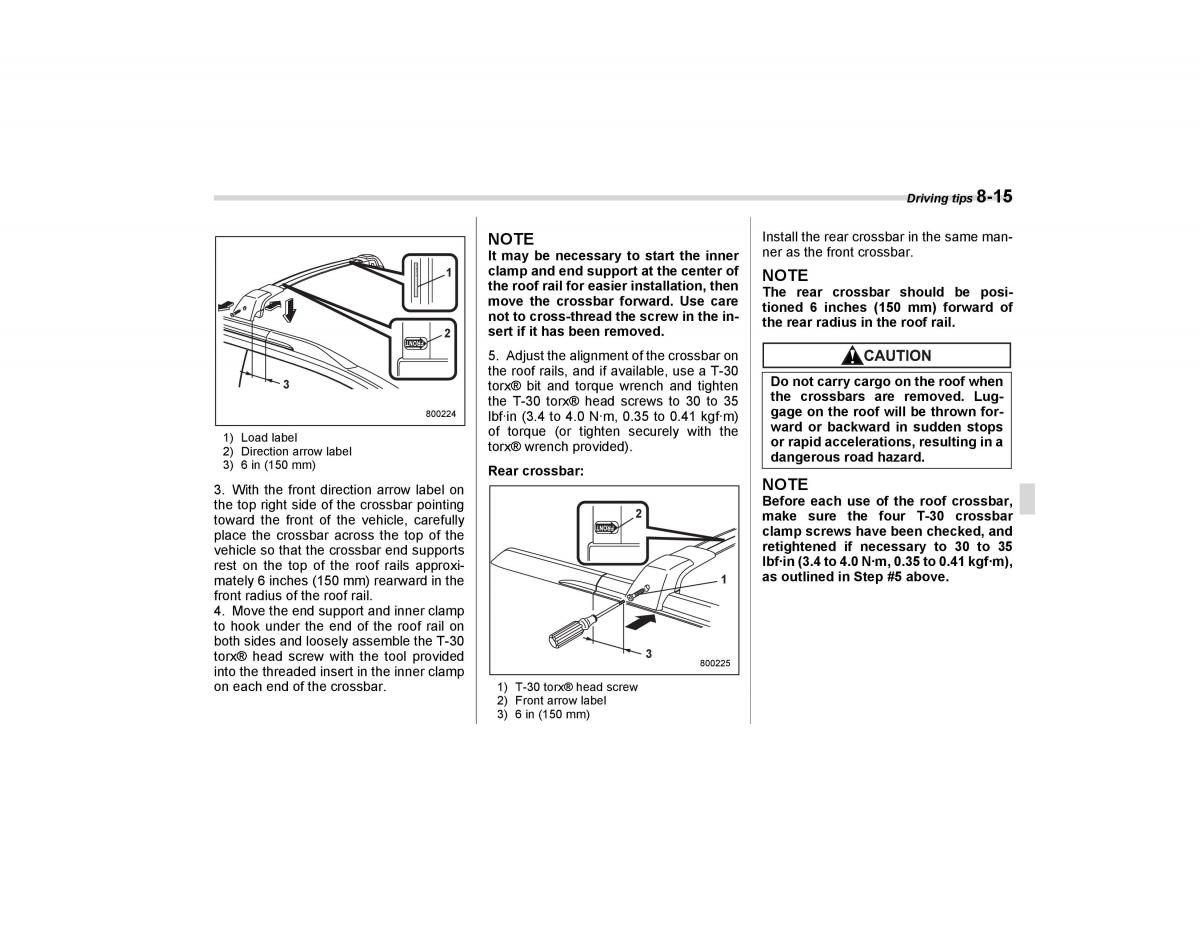 Subaru Forester I 1 owners manual / page 240