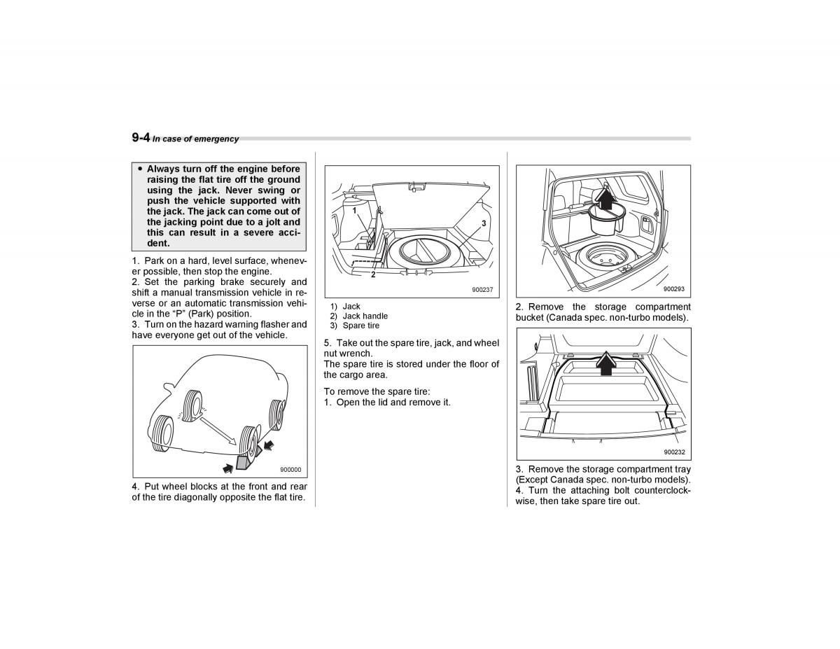 Subaru Forester I 1 owners manual / page 255