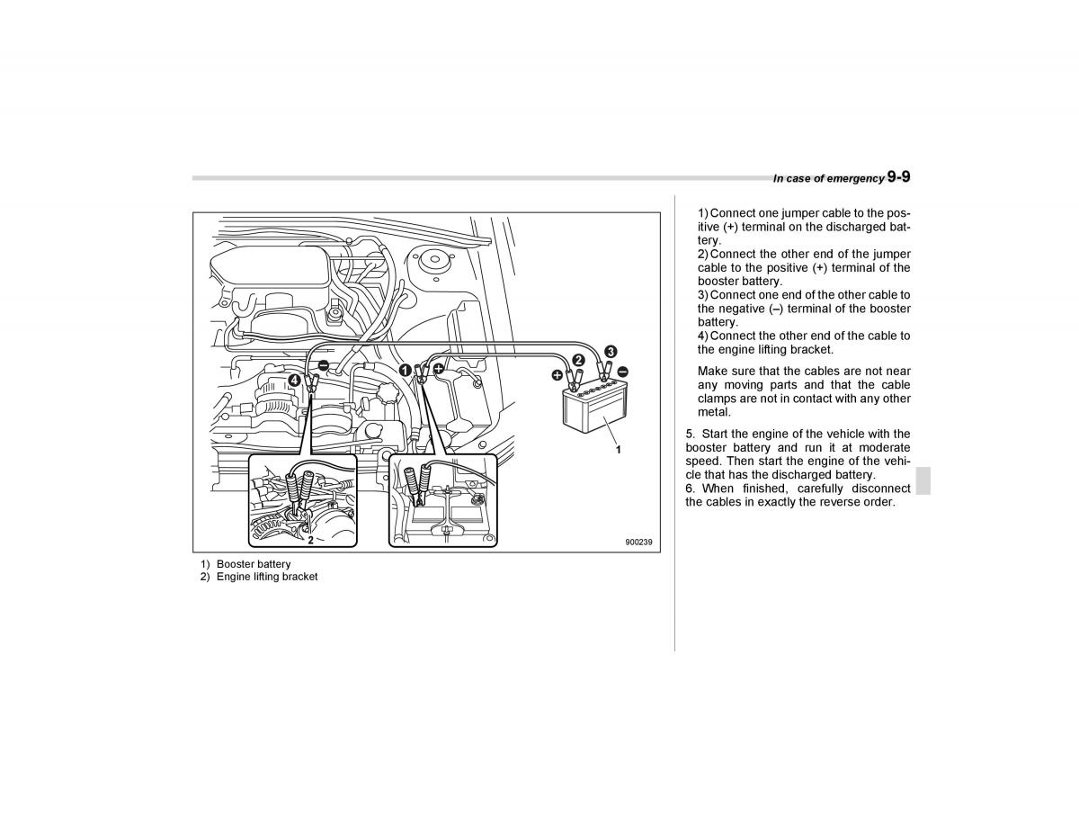 Subaru Forester I 1 owners manual / page 260