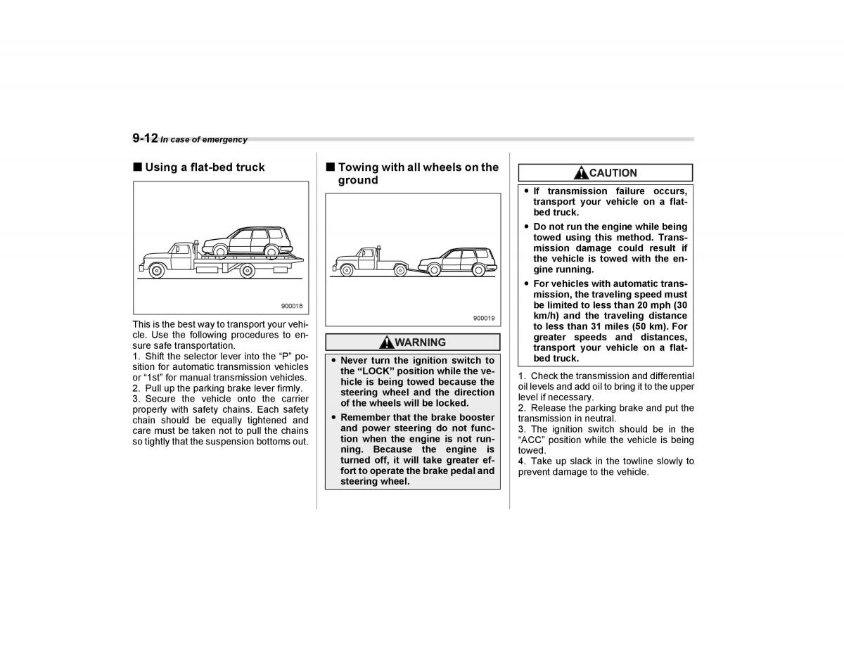 Subaru Forester I 1 owners manual / page 263