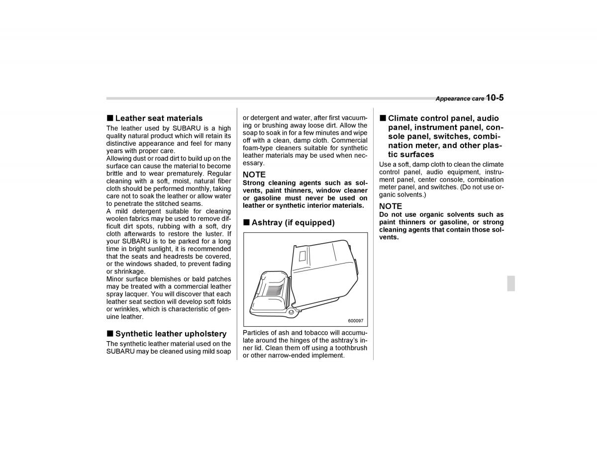 Subaru Forester I 1 owners manual / page 272