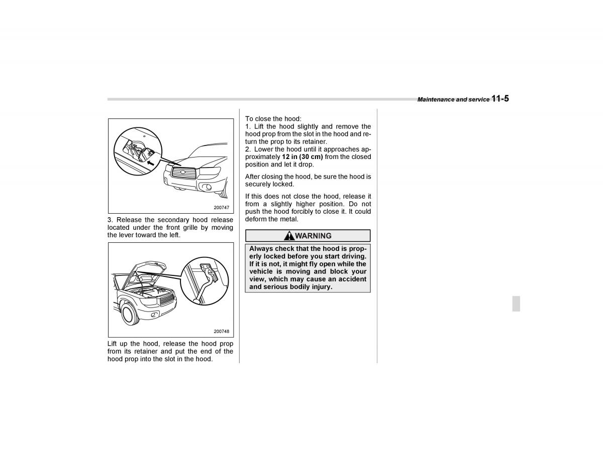 Subaru Forester I 1 owners manual / page 278